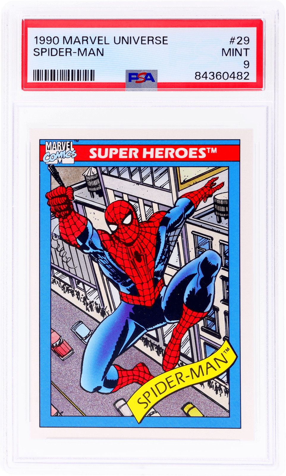 1990 Marvel Universe Spider-Man #29 PSA 9