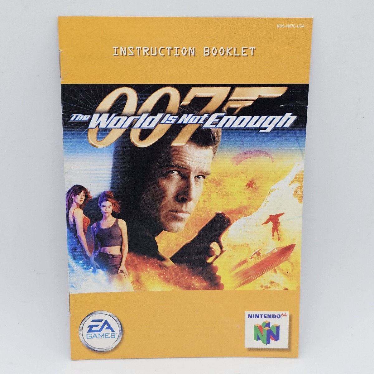 World Is Not Enough 007 Manual & Registration Card Nintendo 64 N64