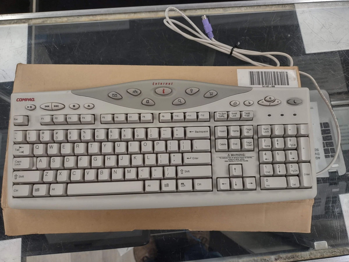 Clavier Compaq Vintage AZERTY – Windows 95 – Port PS/2 – Neuf Sous Emballage