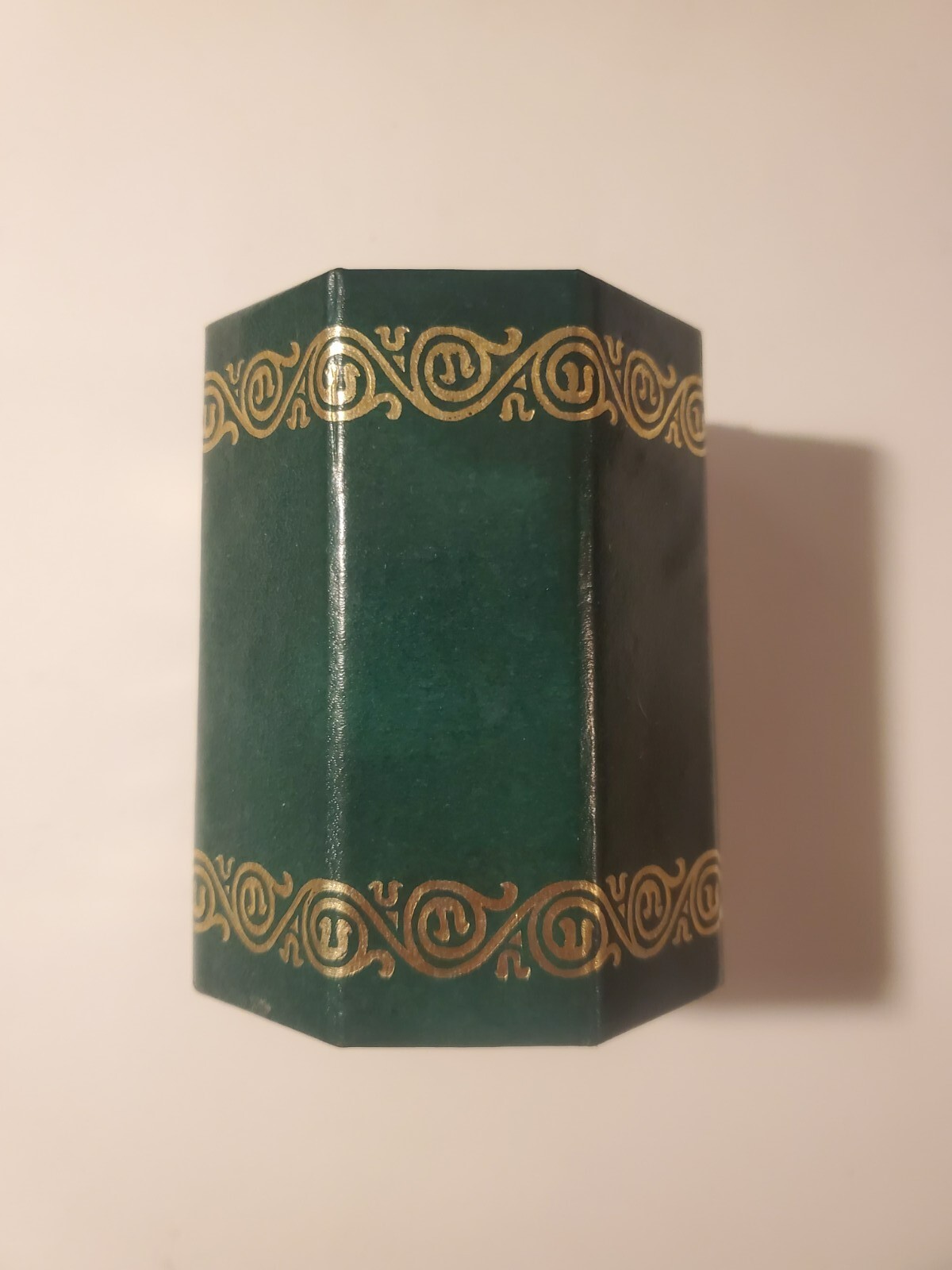 Green Patterned Pencil Holder