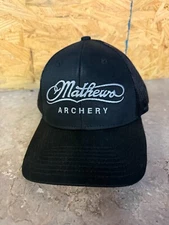 New Mathews Archery Black Lift X Black Logo Mesh Back Trucker Hat