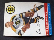 1954-55 Topps Hockey Card # 49 Bill Quackenbush (HOF) - Boston Bruins (VG/EX)