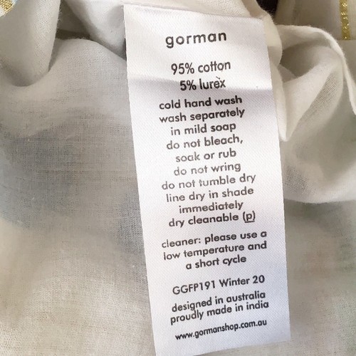Gorman x Julia Flanagan Dress Size 12 Dot Com Smock Oversized Cotton Colourful - Picture 10 of 10