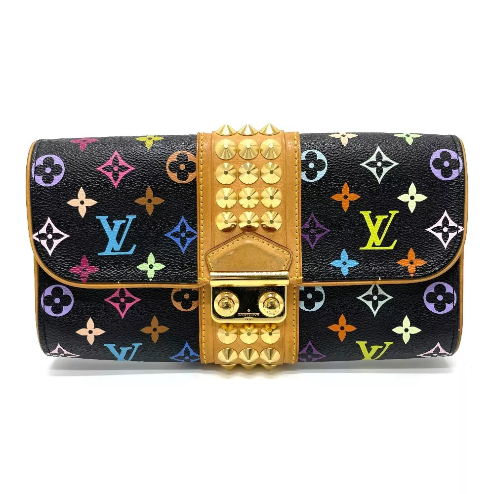 Louis Vuitton Monogram Multicolor Courtney Clutch Noir