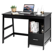 47.5" Computer Desk Trestle Table Writing Study Workstation Office Black