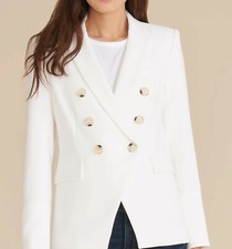 VERONICA BEARD Dickey Jacket Women sz 10 Ivory Off White Shell Button MILLER NWT