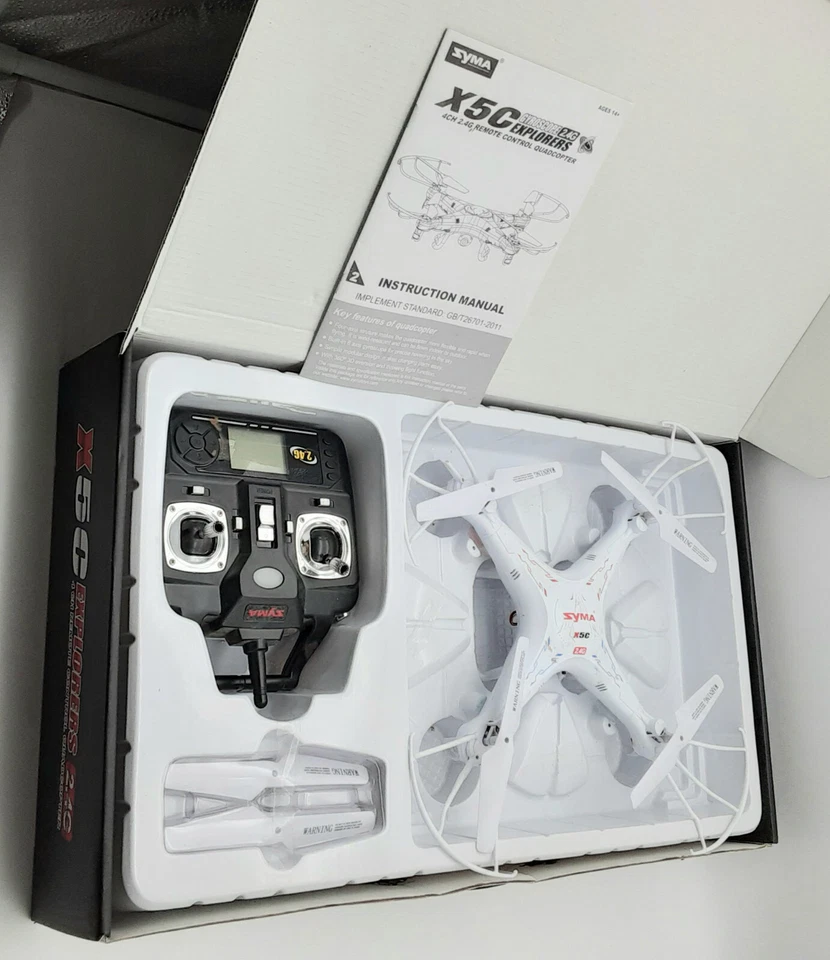 Syma X5C Explorers 2.4G 4 CH Remote Control Quadcopter FOR PARTS ONLY!!! - Image 2 of 4