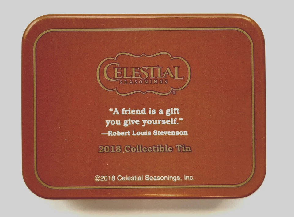 CONDIMENTOS CELESTIALES Lata de Té Miniatura--Especias de Pan de Jengibre (NUEVO/vacío) Foto 2 de 4