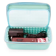 CASEMATIX Turquoise Clipper Case for Hair Clippers, Trimmers, T-Finisher Tools