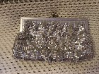 ICING Silver Rhinestone Shimmery Evening Clutch Purse Cocktail Bag — photo 1