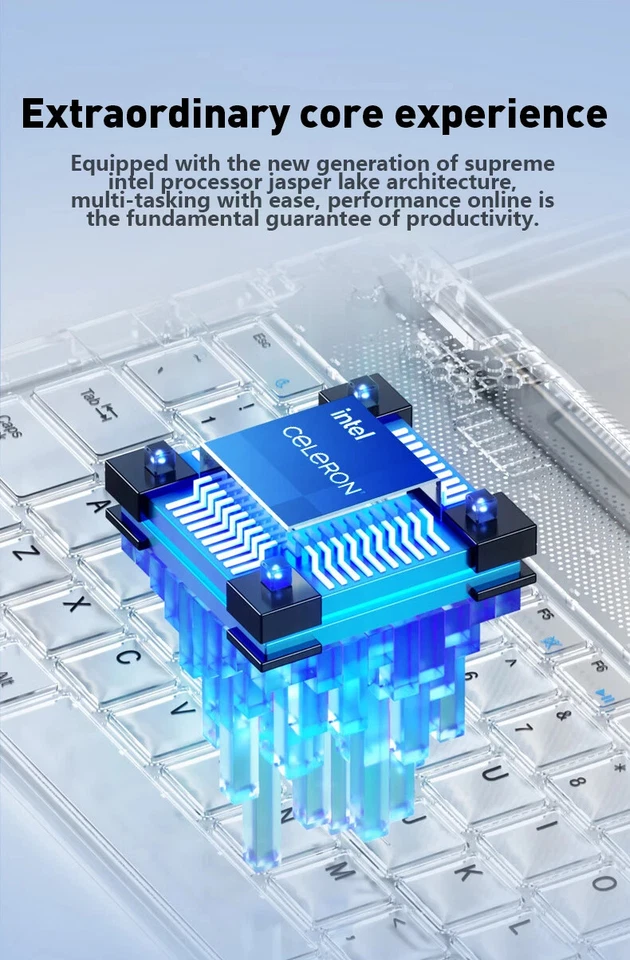 14.1" Ultra Slim Laptop 16GB RAM 2TB SSD Intel N3700 Notebook Gamer 1920*1080... - Image 3 of 4