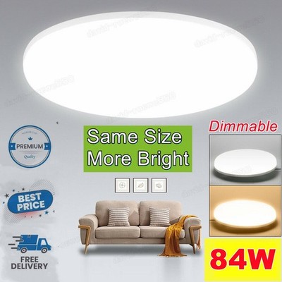 84W LED Deckenlampe Deckenleuchte Bad Badezimmer-Lampe IP45 Küche Flur lampe
