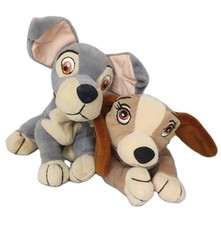 Lady and the Tramp Bean Bag Plush Toy Beanbag Disney figure Stuffed Animal Set