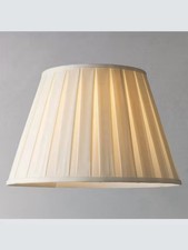 Ex Display John Lewis Oratorio Silk Tapered Lampshade, Cream, Dia.50cm