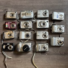 Point Shoot Camera Lot 15 Fuji Sanyo Olympus Nikon Pentax Sony AS IS Coolpix