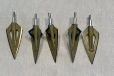 5 Vintage Fred Bear Archery Razorhead Broadheads