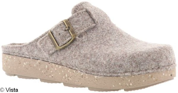 Damen Filz Hausschuhe Clog warm bequem leicht mit Schnalle rutschfest 36-42 - Bild 1 von 1