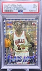 Michael Jordan 1996 Topps Stadium Club #1 Class Acts Atomic Refractor PSA 9 2SD