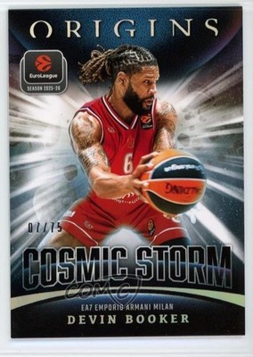 2025-26 Panini Origins EuroLeague Cosmic Storm /75 Devin Booker #14 1y9