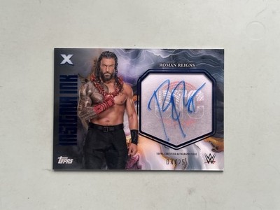 2025 Topps Exalted WWE Insignia Ink Autograph Roman Reigns /25 OTC