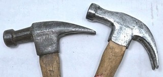 2 Vintage True Temper Hammers D16R Framming & VULCAN DYNAMIC Curved Claw Hammer