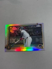 2025 Topps NPB Chrome Refractor Kazuma Okamoto Baseball Card Used