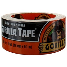 6 Pack Gorilla Incredibly Strong Duct Tape, Black