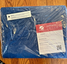 Yoga Pilates Mat Foldable Blue With Storage Bag NEW Gym Cope