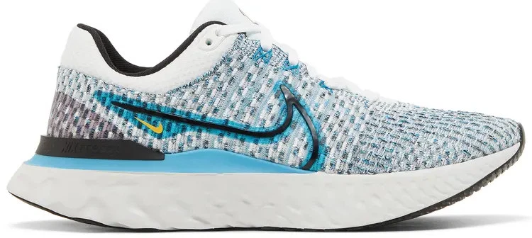 Preços baixos em Nike React Infinity Run Flyknit 3 White Blue
