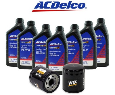 ACDelco 0W-20 Oil Change Kit Wix For 2021+ Cadillac Escalade/ESV 3.0L Duramax