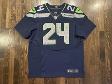 2012 Authentic Nike Elite MARSHAWN LYNCH #24 Seattle Seahawks Jersey Size 48
