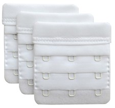 3 Soft Comfortable 3 Hooks Bra Extender,2.4"x 2.3" For Women Accessories