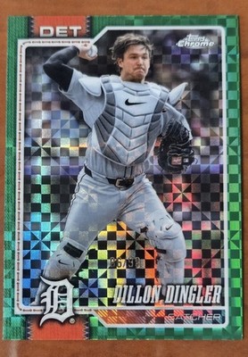 2026 Topps Chrome Dillon Dingler #18 Green X-Fractor /99