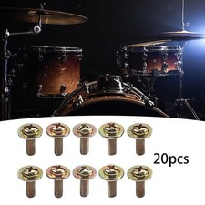 20 Pieces Drum Lug Screws Drum Part Drum Set Lug Claw Hook Mounting Screws Snare