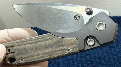 Vosteed Psyop 299 A2220 S35VN Blade + Norplex Micarta Handle  & Titanium Bolster