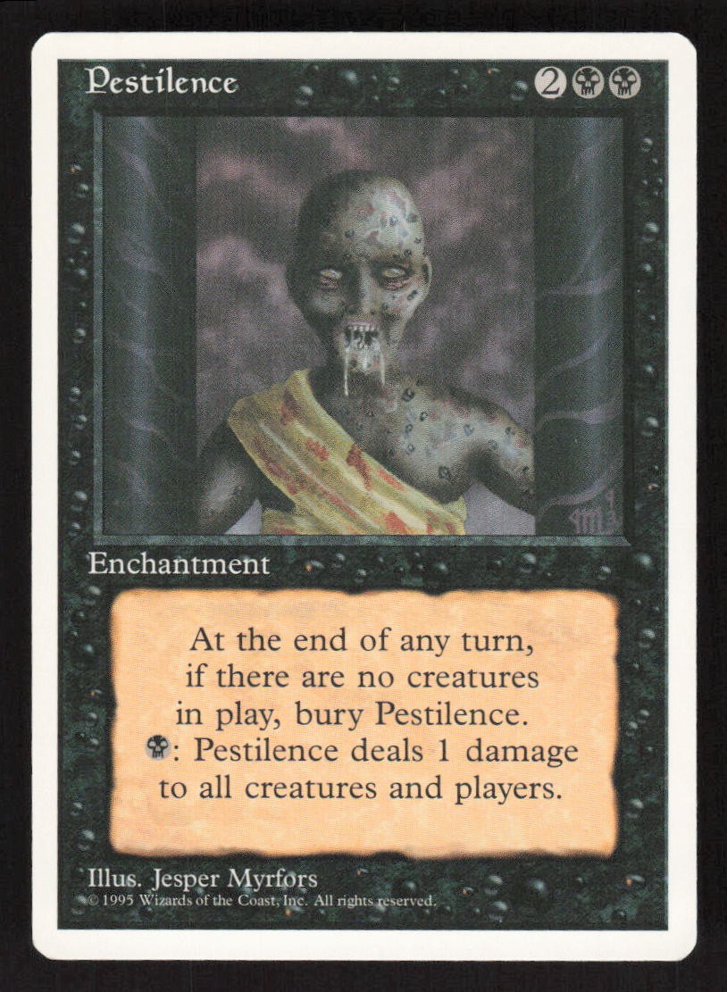 1995 Pestilence Fourth Edition MTG