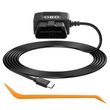 CERRXIAN OBD Power Cable for Dash Camera OBD2 to Type C Adapter Hardwire...