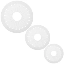  3 Pcs Ribbon Brooch Maker Circular Alignment Board Fabric Flower Tool