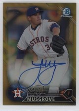 2016 Bowman Chrome Prospects Gold Refractor 47/50 Joe Musgrove Auto 0q65