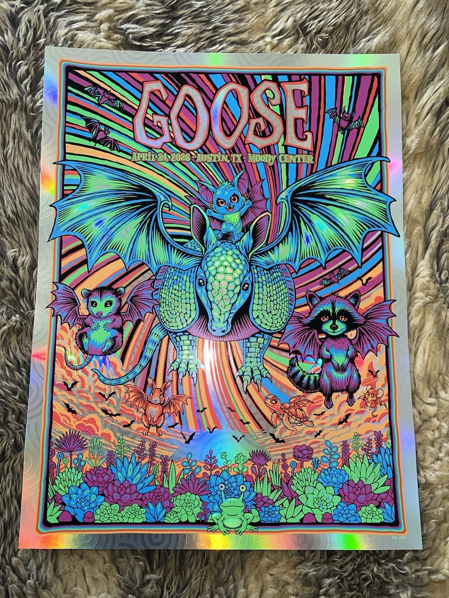 Goose Austin April 24 2026 Foil Poster By Artist Todd Slater | eBay
