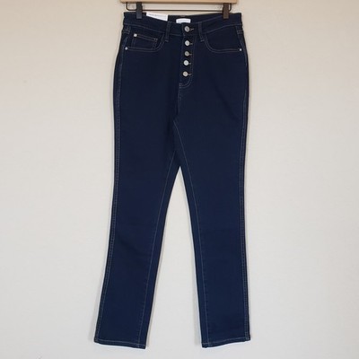 We Wore What The Danielle Dark Wash High Rise Vintage Straight Jeans Womens 26