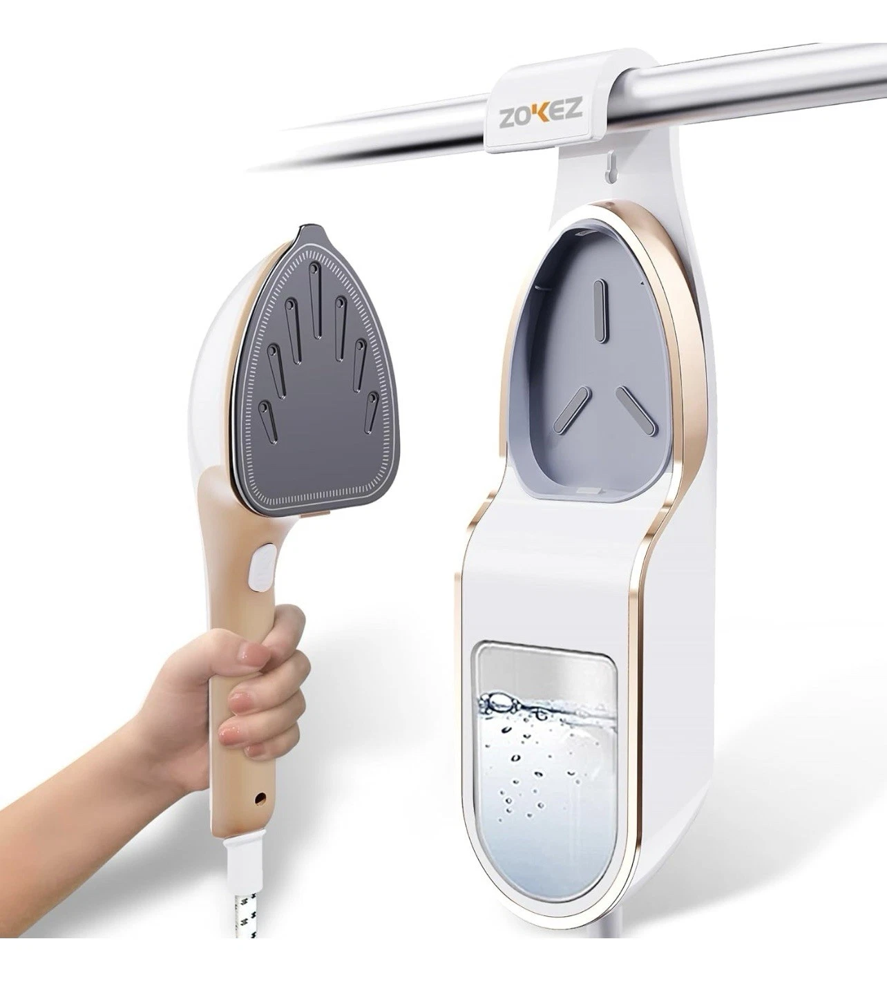 ZOKEZ 2-in-1 Handheld Steamer for Clothes Extra Large Soleplate Removes Wrinkles
Opens in a new wind