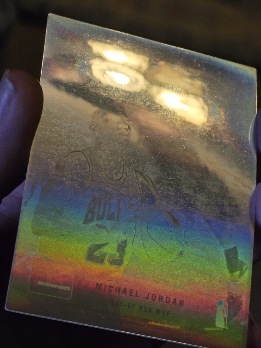 マイケルジョーダン　トレカホログラム RARE Michael Jordan 92/93 Upper Deck McDonalds NBA MVP Hologram