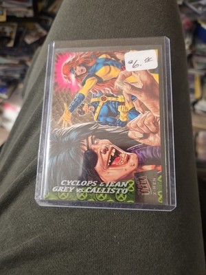94 Fleer Ultra X-Men Greatest Battles- Cyclops/Jean Grey Vs. Callisto Free Ship!