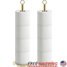Freestanding Toilet Paper Holder Heavy Duty Rustproof Iron Bathroom Storage New