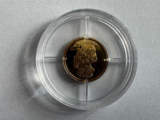 Commemorative coin 60 years FRG - 0.585 gold - 0.5 g - certificate - bargain!!! 4188.39 per troy oz