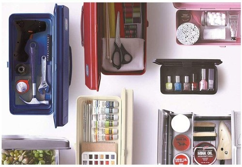 TOYO STEEL Y-280 Mountain Tool Box 29 x 15 x 10.5 cm 3 colors - Picture 2 of 6