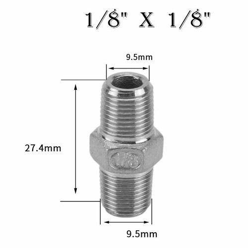 304 Stainless Steel Male Thread Pipe Fitting Adapter Reducer Connector 1/8"to 4" - Picture 6 of 51