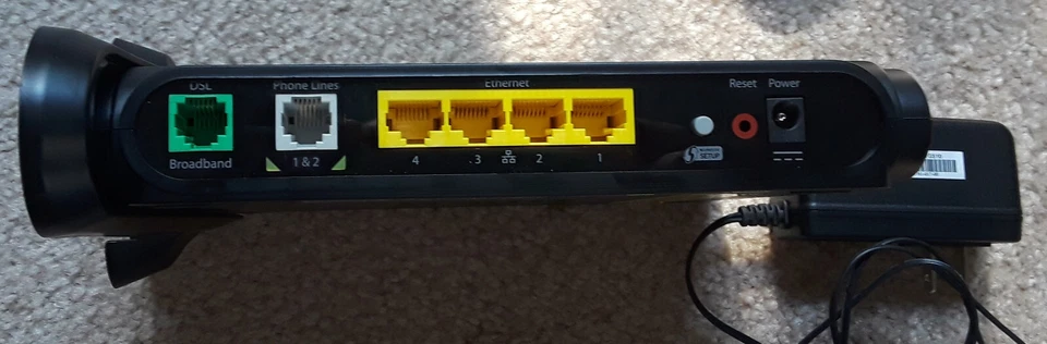 ARRIS NVG510 Modem - Router, Power Adapter, Data Cable - Image 2 of 4