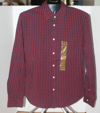 Men's GAP Button Down L/S Shirt - Merlot - Size Medium
